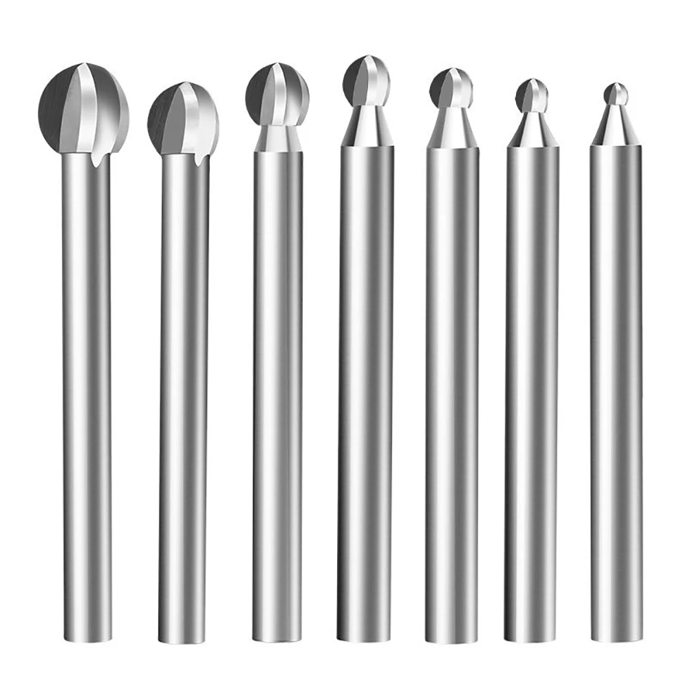 

Wood Carving Drill Bit 2.35/3/6mm Shank White Steel Engraving Drill Bit Set Carbide Steel Root Milling Grinder Burr Carve Tool