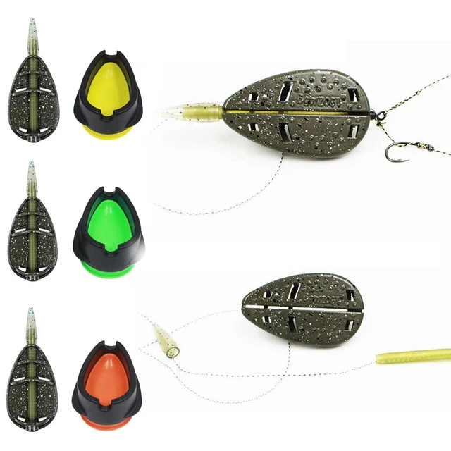 Carp Fishing Inline Flat Method Feeder Portable Inline Method Carp