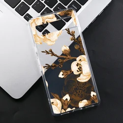 Vintage Hand - Painted Floral Design Clear Soft TPU Phone Case - Pixel 8A (Style 1)