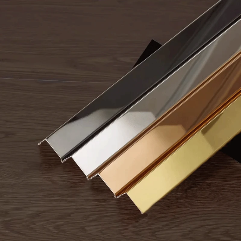 Stainless steel corner protection bar corner wrapping right Angle Angle molding bar free from drilling self-adhesive