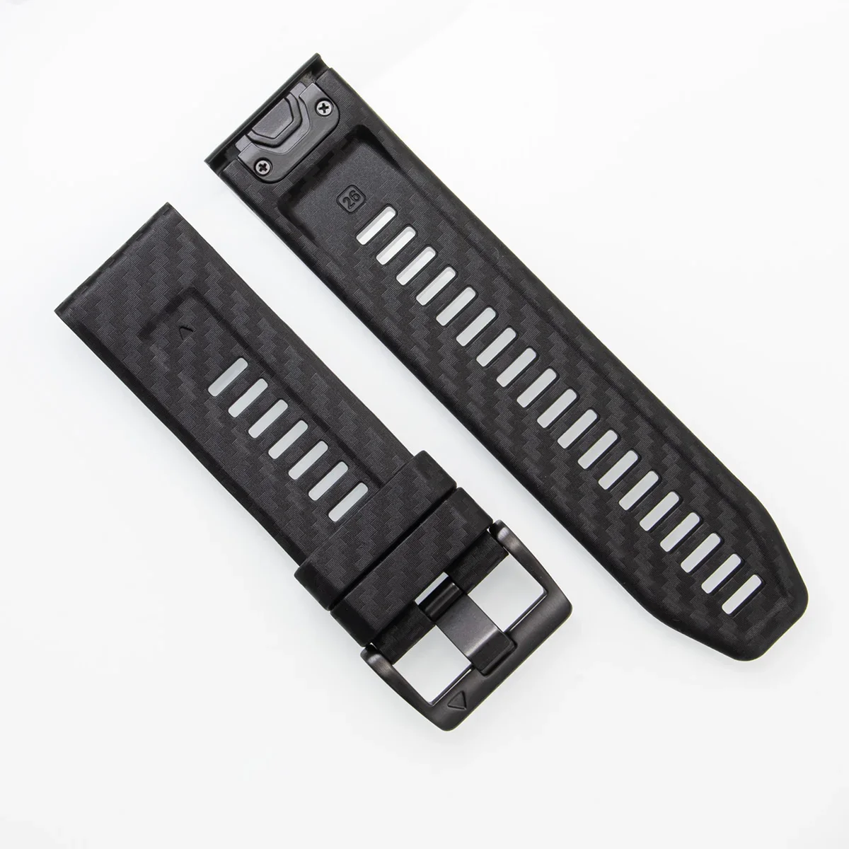 Carbon Fiber Silicone Quick Release Watch Band Replacement Strap