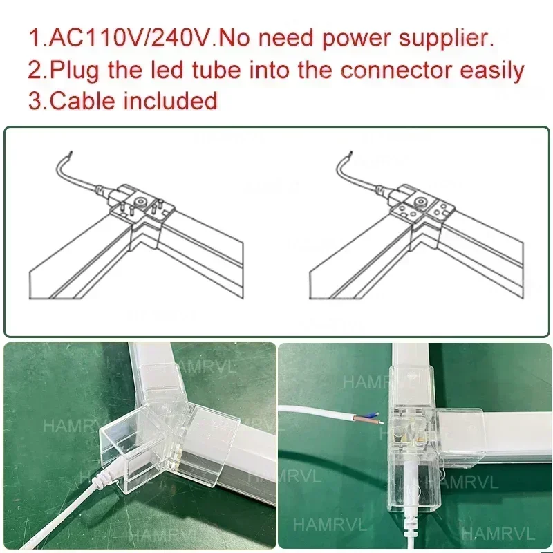 벌집 LED 차고 조명, 육각 조명, 110V-240V, 차체 수리 작업장, 미용실 LED 천장 조명, 맞춤형