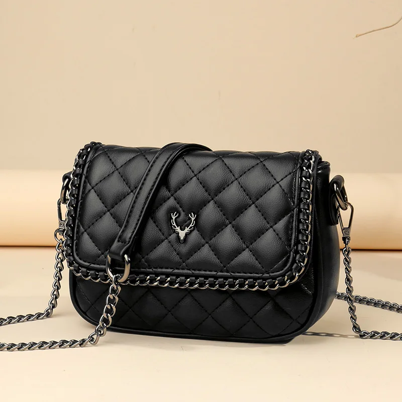 

Кошельки и сумочки, роскошные дизайнерские сумки через плечо для женщин 2022, кожаная Милая женская сумка через плечо с цепочками и ромбовидной решеткой