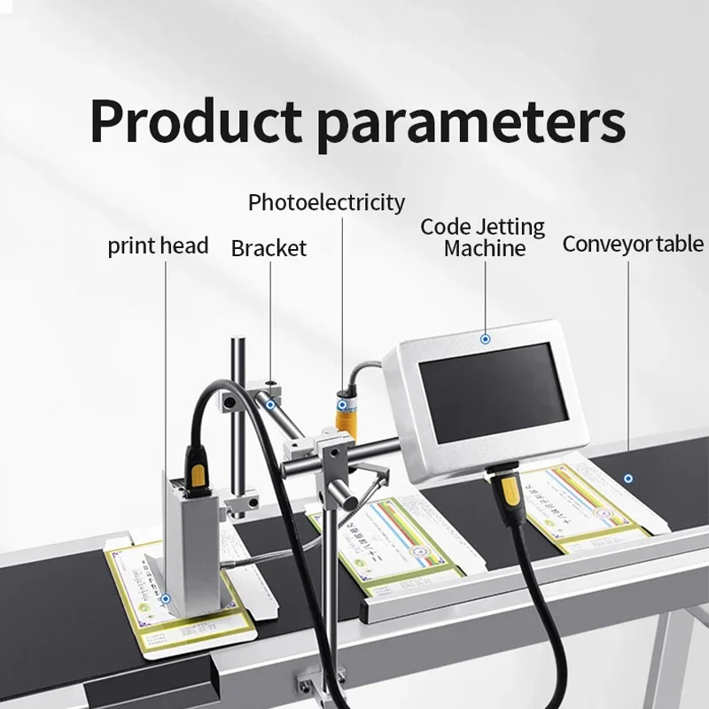 LY PC Connected Online Thermal Printer, Inkjet Wrapping Machine, Variable Expiry Date, QR Code, Bar Code, 12.7mm, 25.4mm