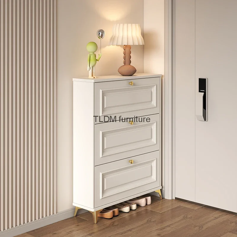 

Space Saving Entryway Shoe Rack Storage Modern Narrow White Shoe Cupboards Organizers Meuble De Rangement Cabinet Furniture