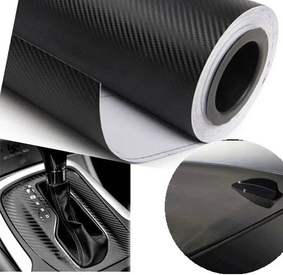 Auto 3D Carbon Fiber Vinyl Wrap Aufkleber Auto Styling Aufkleber für Auto Motorrad Außen Schutz Film Dekorativ – Detail 4