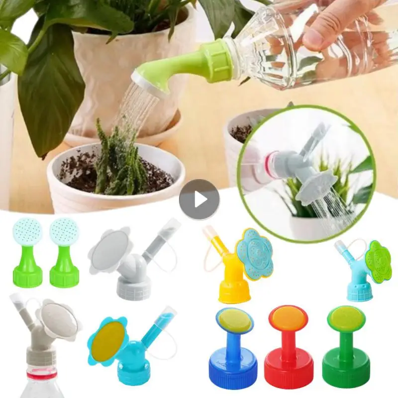 2 In 1 Bottle Sprinker Home Garden Mini Watering Can Double Head Water Spout Bonsai Nozzle For Indoor Outdoor Seedling Plant 1