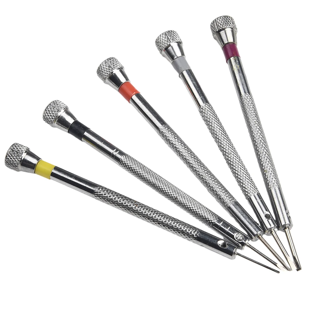 5pcs 0.8/1.0/1.2/1.4/1,6mm Präzisions schlitz schrauben dreher Brillen Uhr Schmuck Uhrmacher Reparatur werkzeuge Set Zubehör – Detail 10