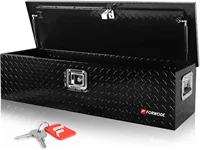 Inch Truck Bed Tool Box, Aluminum Heavy Duty Trailer Tool Box for Pickup Truck Bed RV, Toolbox Storage box with Handle and Lo 1