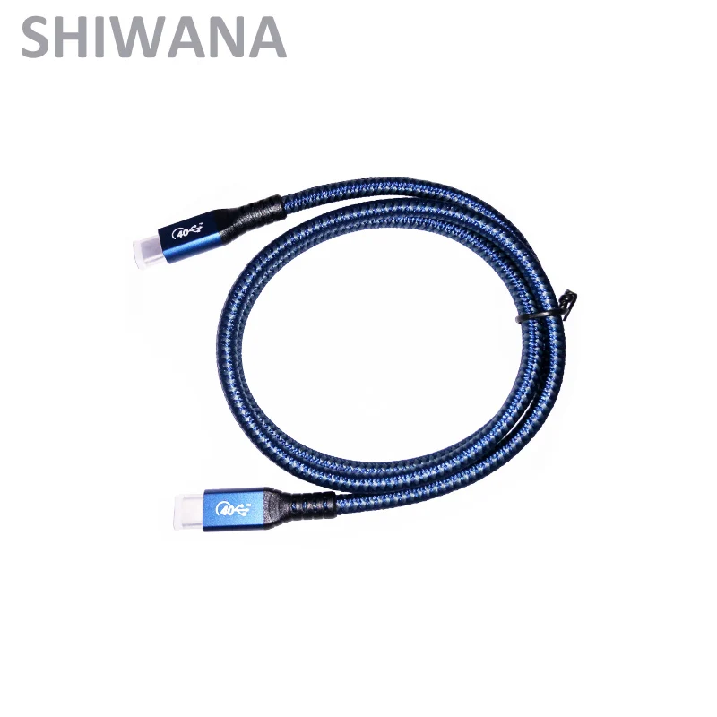 SHIWANA-USB4 ̺ USB 4.0 c 8K @ 60Hz 40Gbps 20V 5A PD100W, Ʈ 3  ȣȯǴ   ̾