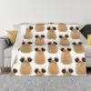 My Pet Alien Pou Flannel Throw Blanket Cute Cartoon Blanket for Bedding Car Super Warm Bedspread 1