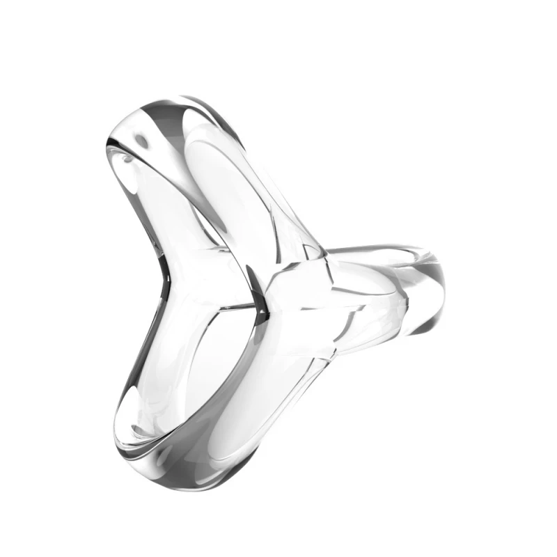 Adult Gadgets of Clear Silicone Triple Restraint Penis Ring for Classic Erection Binding Delay Ejaculation Rubber Cock Sex Toys - 3