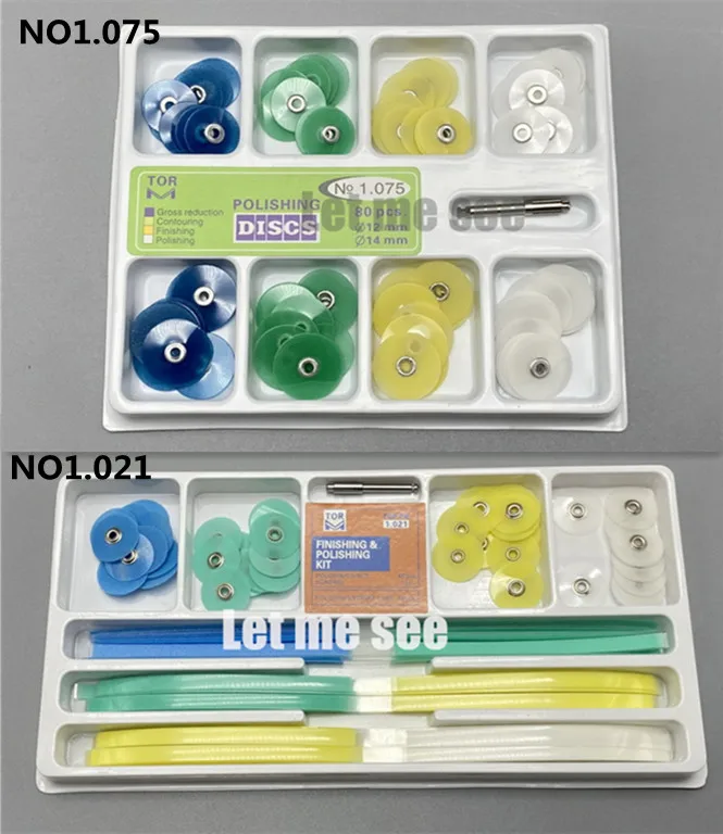 1Kit de Discos de pulido de acabado Dental, pulidor Dental, tiras de