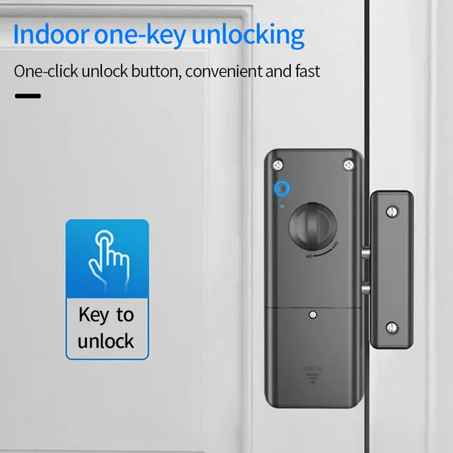 TTLOCK Smart Lock APP Keyless Keypad Kits with Remote Control Unlock Invisible Electric Bolt Wooden Door Conceal Motor Lock Kit 4