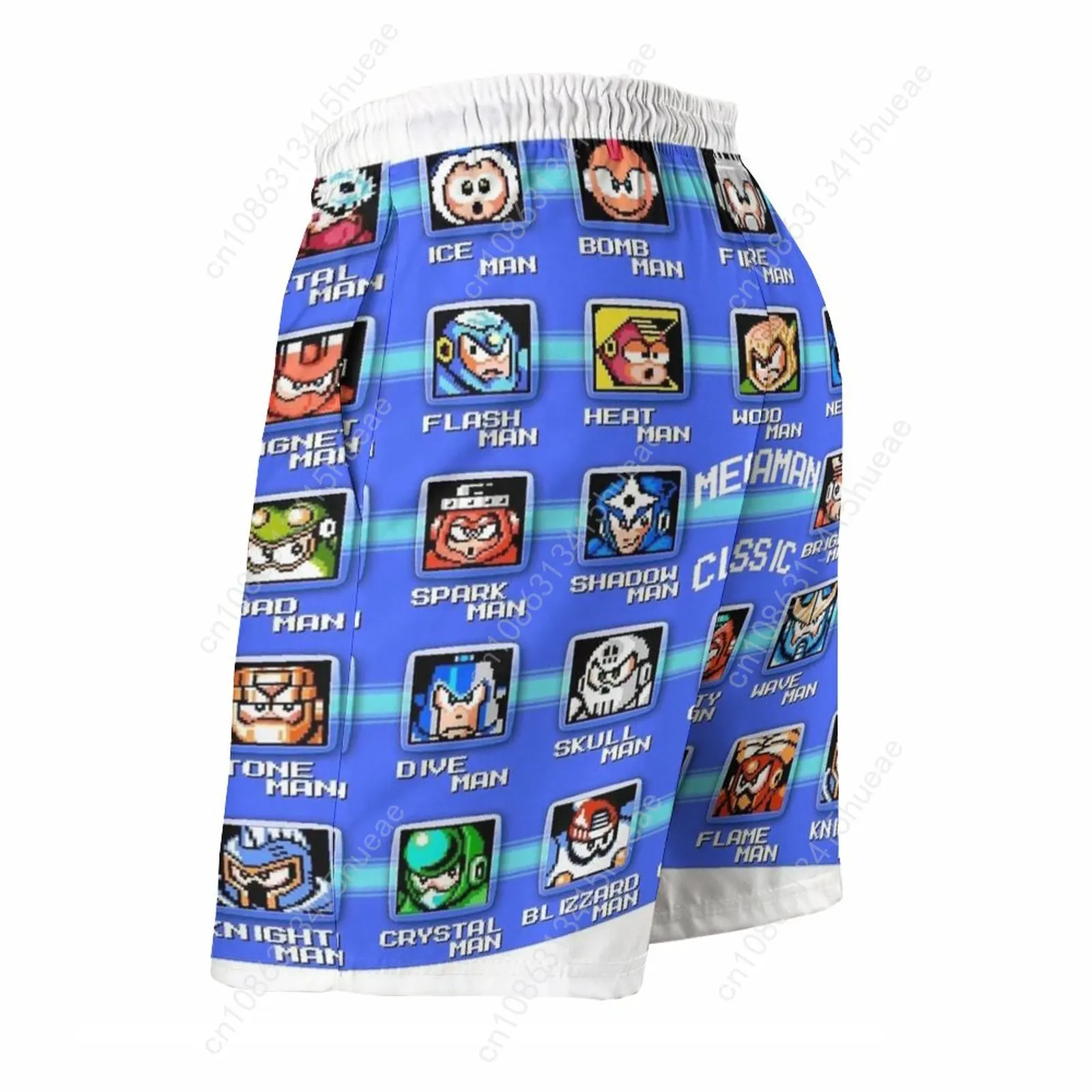Classic Megaman Bosses Men'S Beach Shorts Quick Dry Travel Swimsuit Trunks Surf Pants Sports Pants Megaman Robot Masters Nes