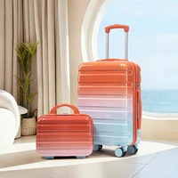 Ensemble de bagages PC rouge 14"/20" 2 pièces avec serrure à combinaison 6