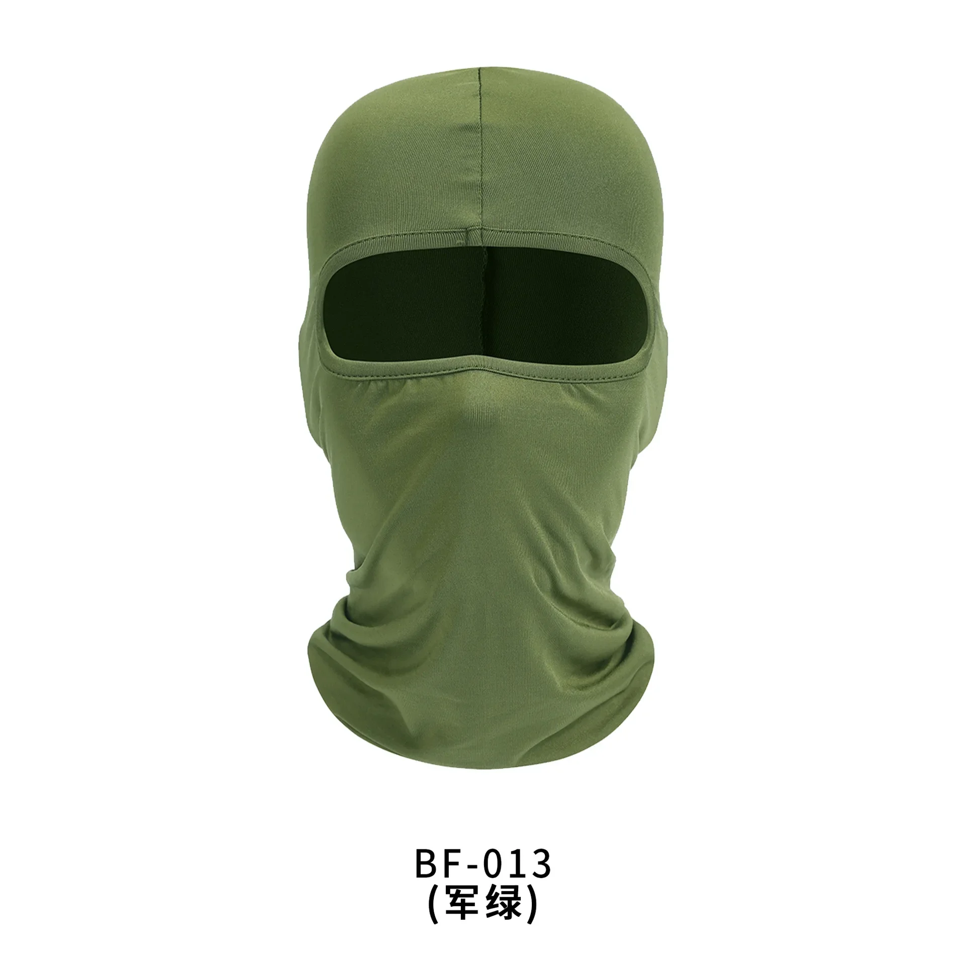 Passamontagna Balaclava 2 Fori In Lycra | Protezione Solare UV | Bianco Per Moto, Sci, Ciclismo - 3