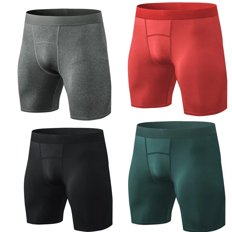 Sports Shorts Compression Pants Men Gyms Shorts Elastic Compression Tights Fitness Bodybuilding Breathable Quick Drying Short Gyms Men Casual Joggers