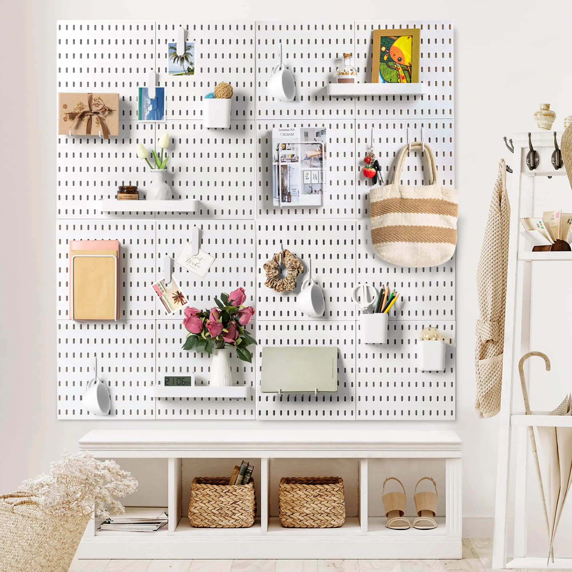 Pegboard Garage Organization Ideas Wall Organizer Accessories Shelf