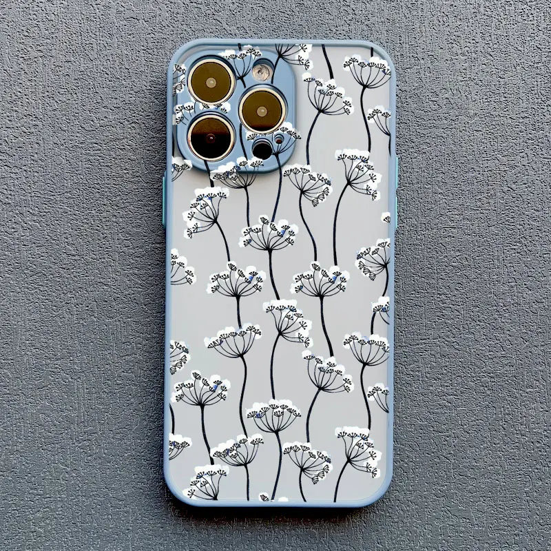 Luxus ins Flower Floret Handyhülle für iPhone 16 15 14 13 Pro Max Mini XR XS X 15 14 7 8 Plus 12 11 Pro Max stoßfeste Abdeckungen – Detail 3