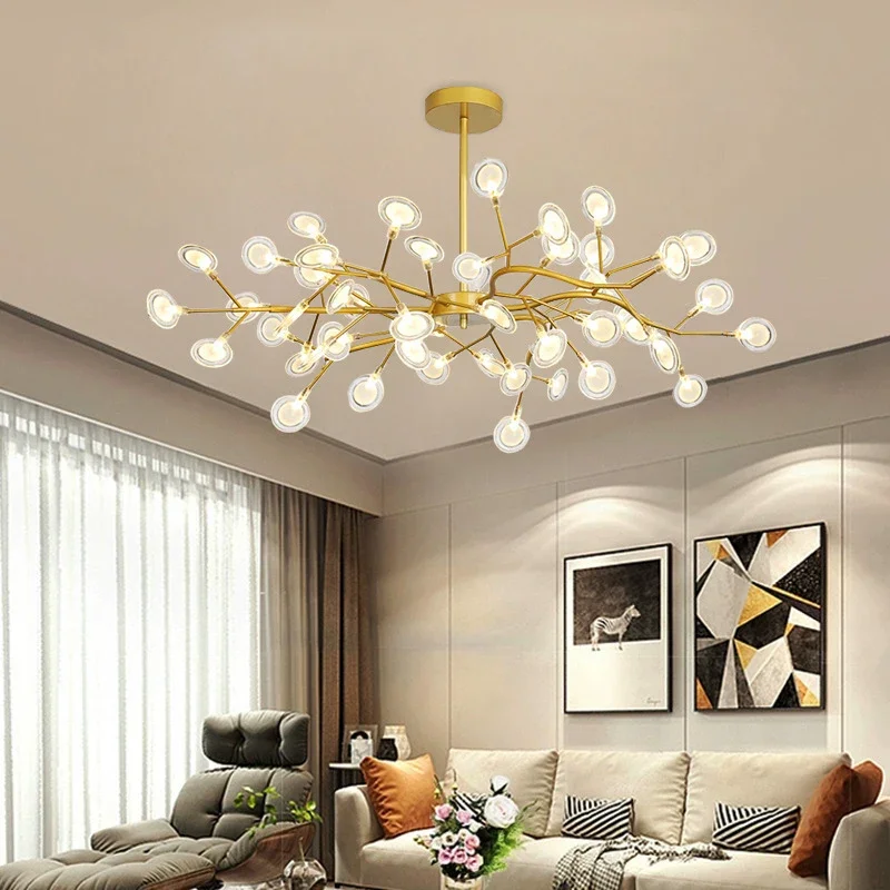 LED Chandelier Ceiling Chandelier LED Pendant Light Modern Branch G4 Led Ceiling Chandelier Nordic Gold Art Living Room Pendant Lights Lighting Home Decor Restaurant Bedroom Lamps