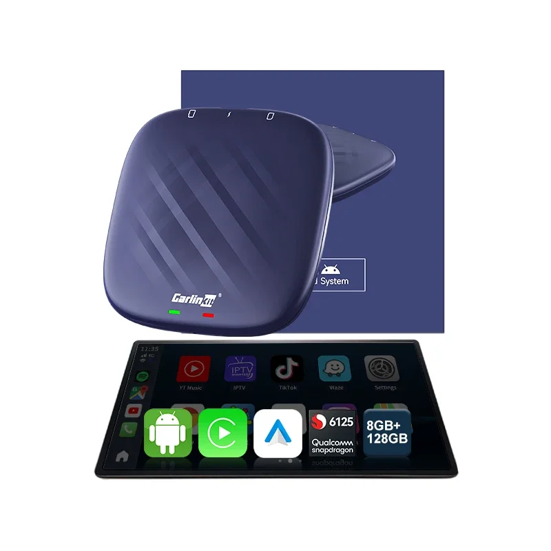 Carlinkit 8G 128GB Tbox Carplay Android 13 Ai Box Wireless Adapter