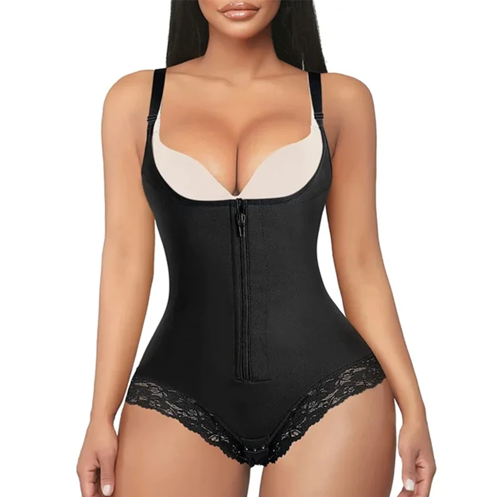 

Women Shapewear Tummy Control Postpartum BBL Underwear Butt Lifter Shaper with Zipper and Hook & Eye Fajas Colombianas