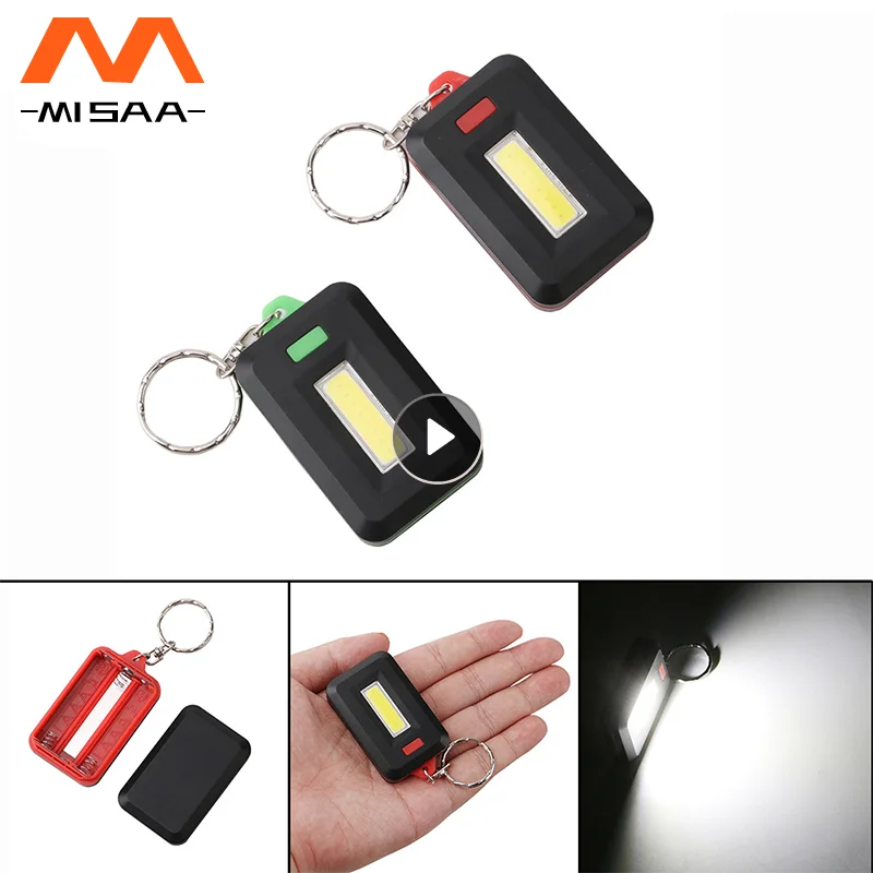 

Key Chain 3 Lighting Modes Mini Lamp Led Keychain Waterproof Mini Portable Camping Supplies Key Flashlight With Carabiner Tools