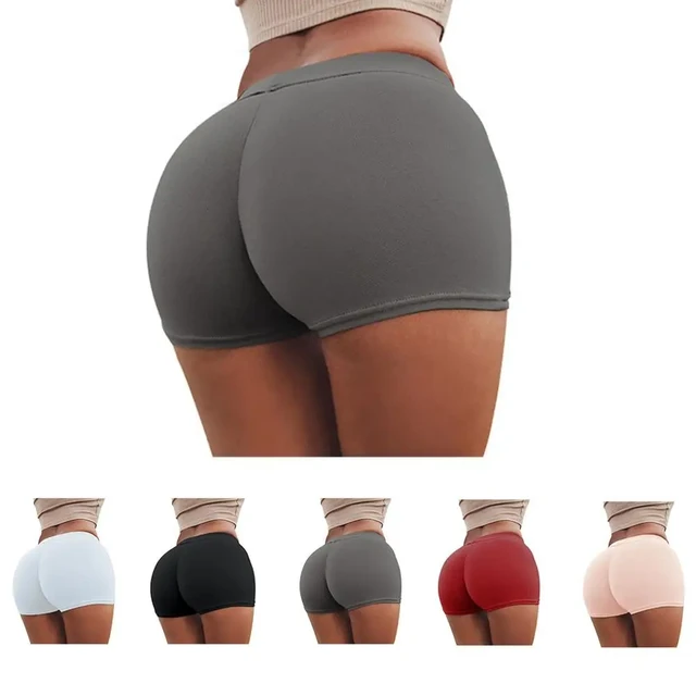 Summer High Waist Sexy Shorts Tight Stretch Fitness Sports Wear Skinny Short  Pants Breathable Female Seamless Yoga Gym Clothing - Yoga Shorts -  AliExpress