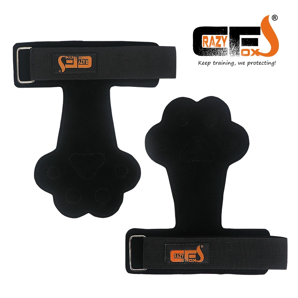 Hand Grips Cowhide Neoprene Padded Gymnastics Weightlifting Workout Gym Gloves Palm Protection for Kettlebell Pull Up Gymnastic