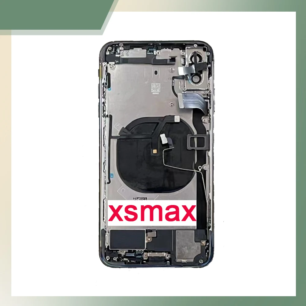 

AAA Full Assembly Housing For iPhone XSMAX X Back Cover Case Battery Middle Chassis Frame Rear Door Case With Flex Cable Repair