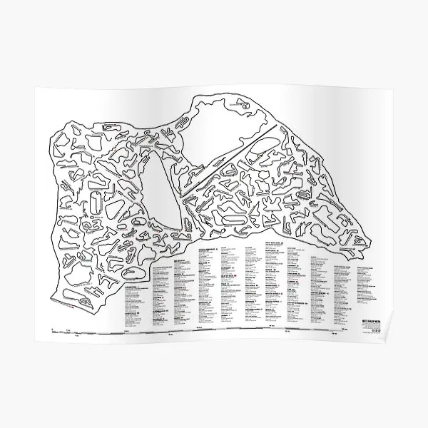 

Race Tracks To Scale Listed And Labell Poster Picture Decor Painting Print Modern Room Vintage Funny Decoration Home No Frame