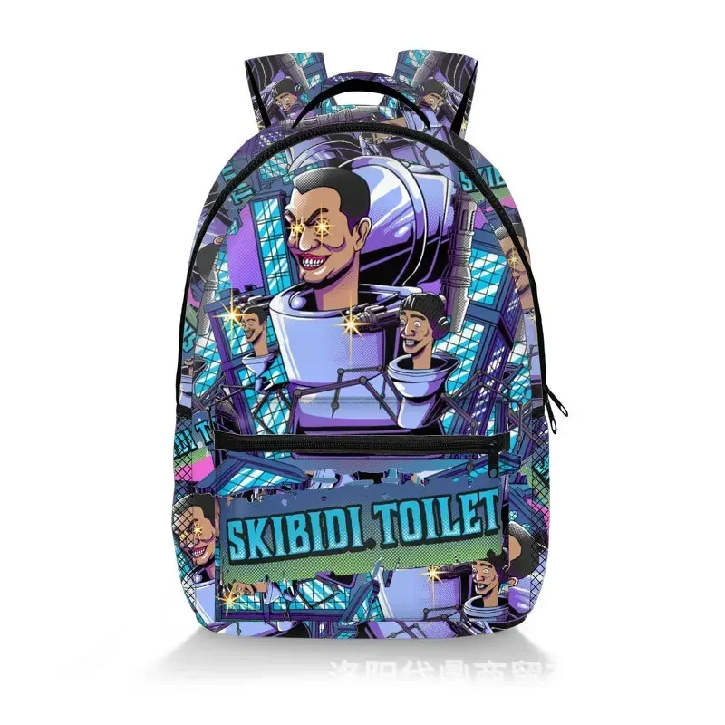 Skibidi Toilet Anime Backpacks Cartoon Casual Backpacks Full Print Backpacks Multifunctional Fashion Backpacks Laptop Bags