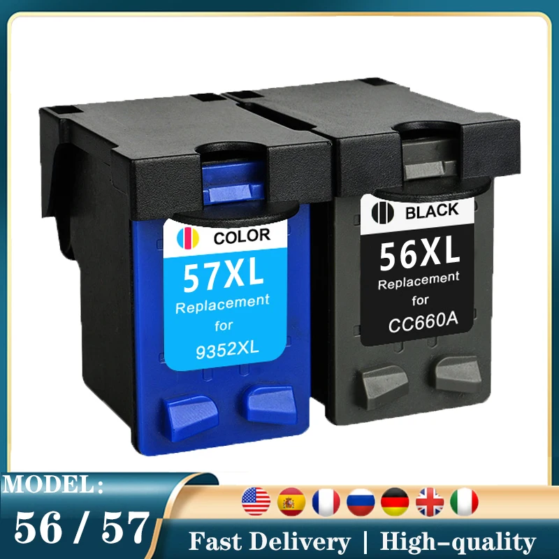 

56 57 Compatible Ink Cartridge Replacement For HP 56 57 Deskjet 5150 450CI 5550 5650 7760 9650 PSC 1315 1350 2110 2210 printer