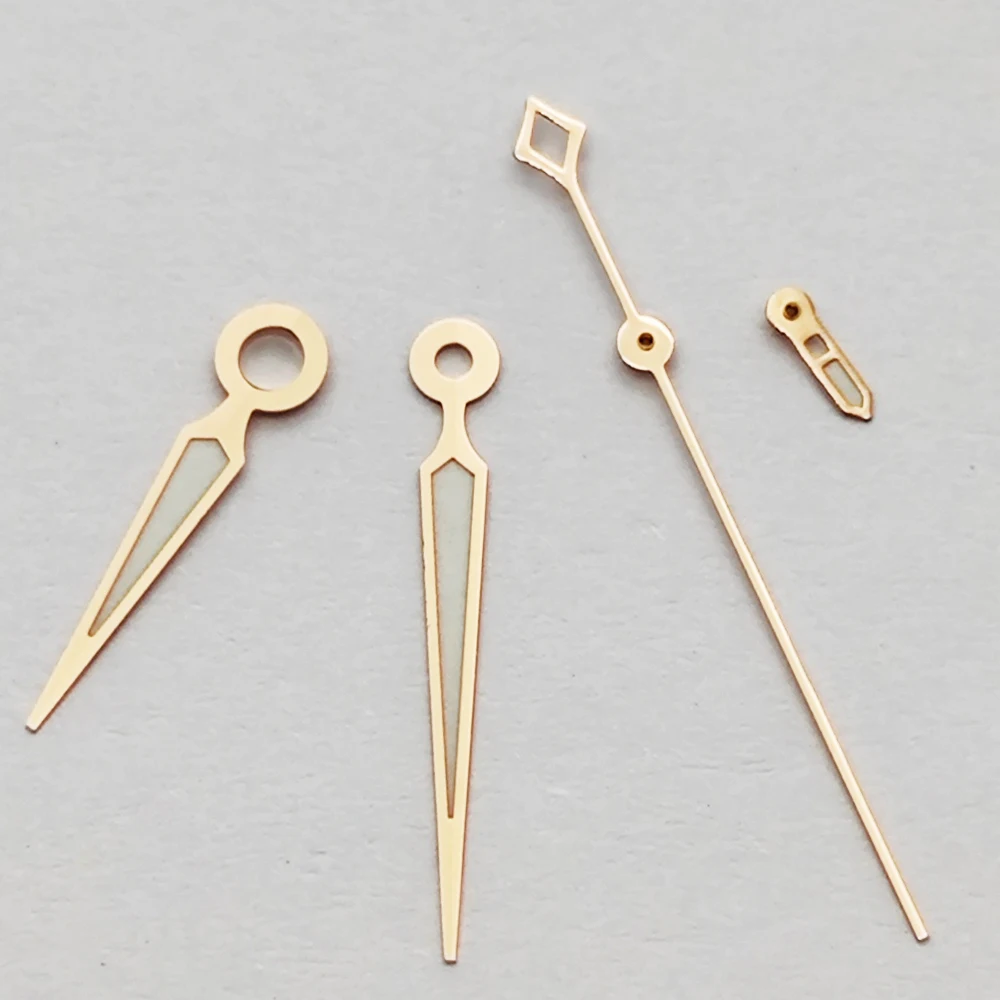 Silver, Rose-Gold, and Gold Luminous Watch Hands - Premium Accessory for Timepiece Customization