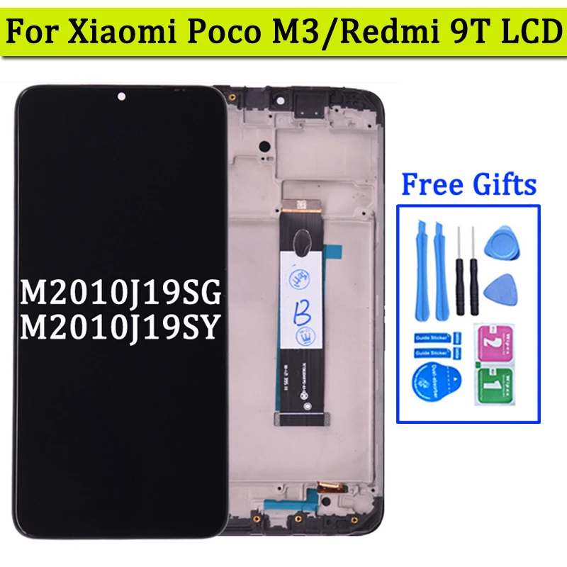 Xiaomi-Redmi-9T-LCD-Display-Touch-Screen-Digitador-Montagem-com-Moldura ...