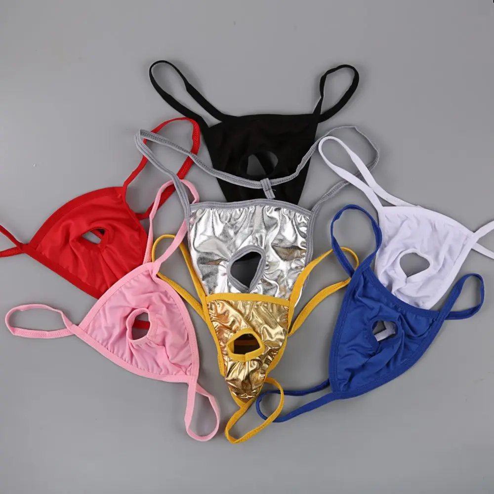 

Open Holes Thong Hollow Out Fun Underwear T-Back Pants Men'S Transparent Underwear Tanga Gay Slips Lingerie Cueca Calzoncillos
