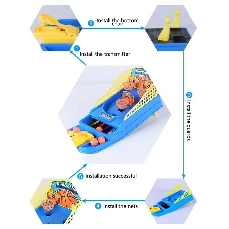 Mini Desktop Basketball Game Office Table Stress Soothing Toy Board Game For Basketball Fans
