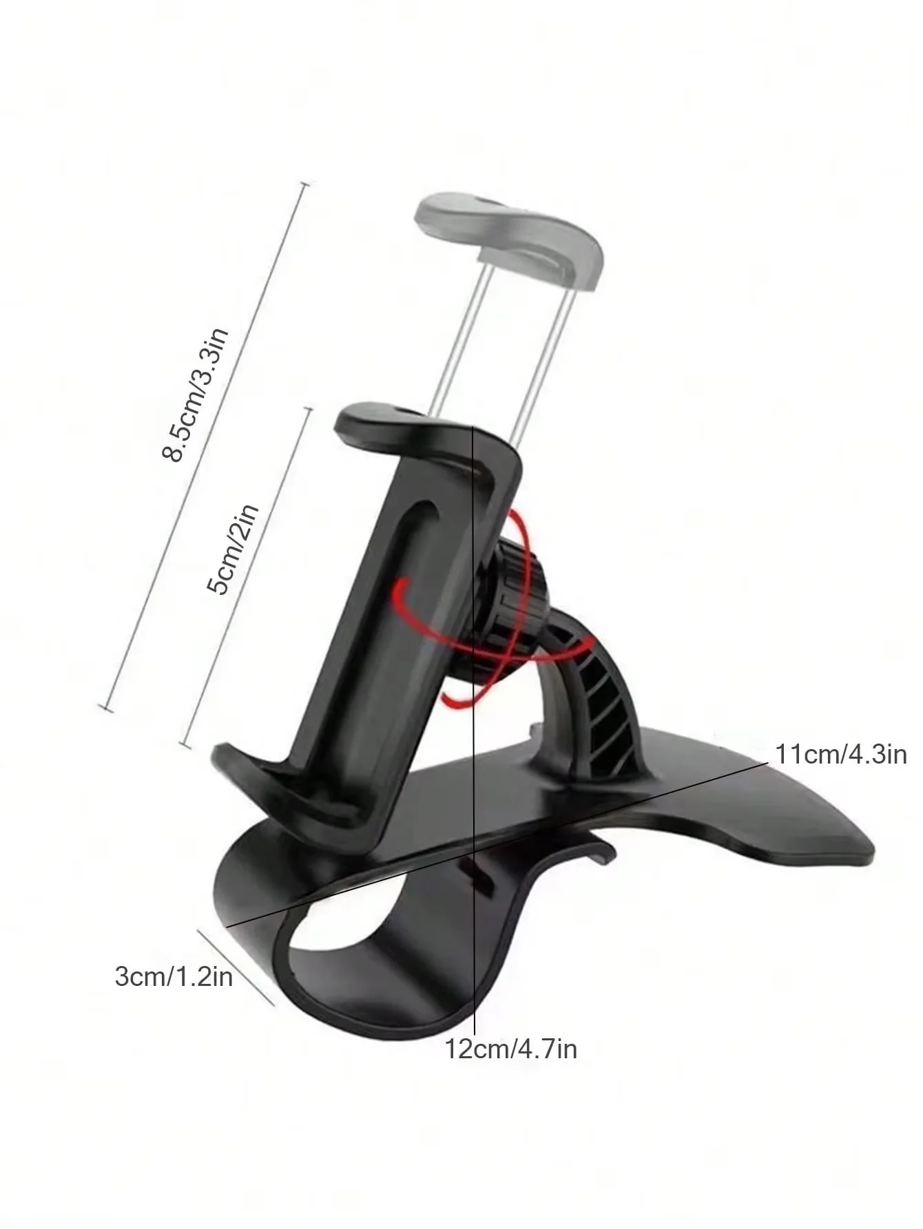 Universal 360° Rotating Car Dashboard Phone Holder & Mounting Bracket