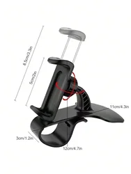 Universal 360° Rotating Car Dashboard Phone Holder & Mounting Bracket (Black)
