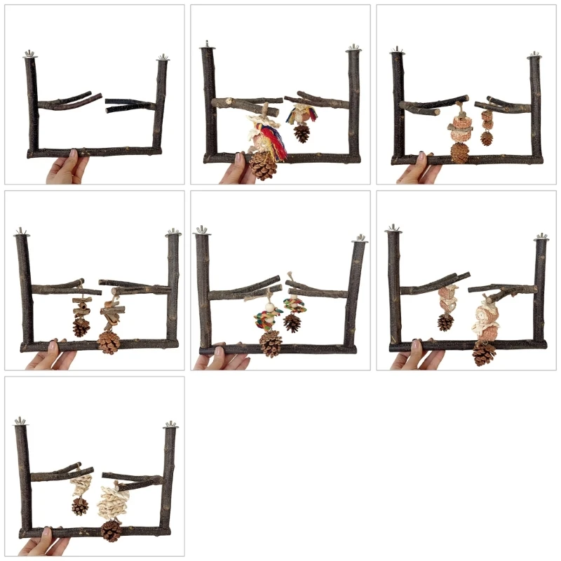 

Многофункциональная подставка для попугаев, шлифовальная игрушка-скребок для веток для Conure Lovebirds 6XDE