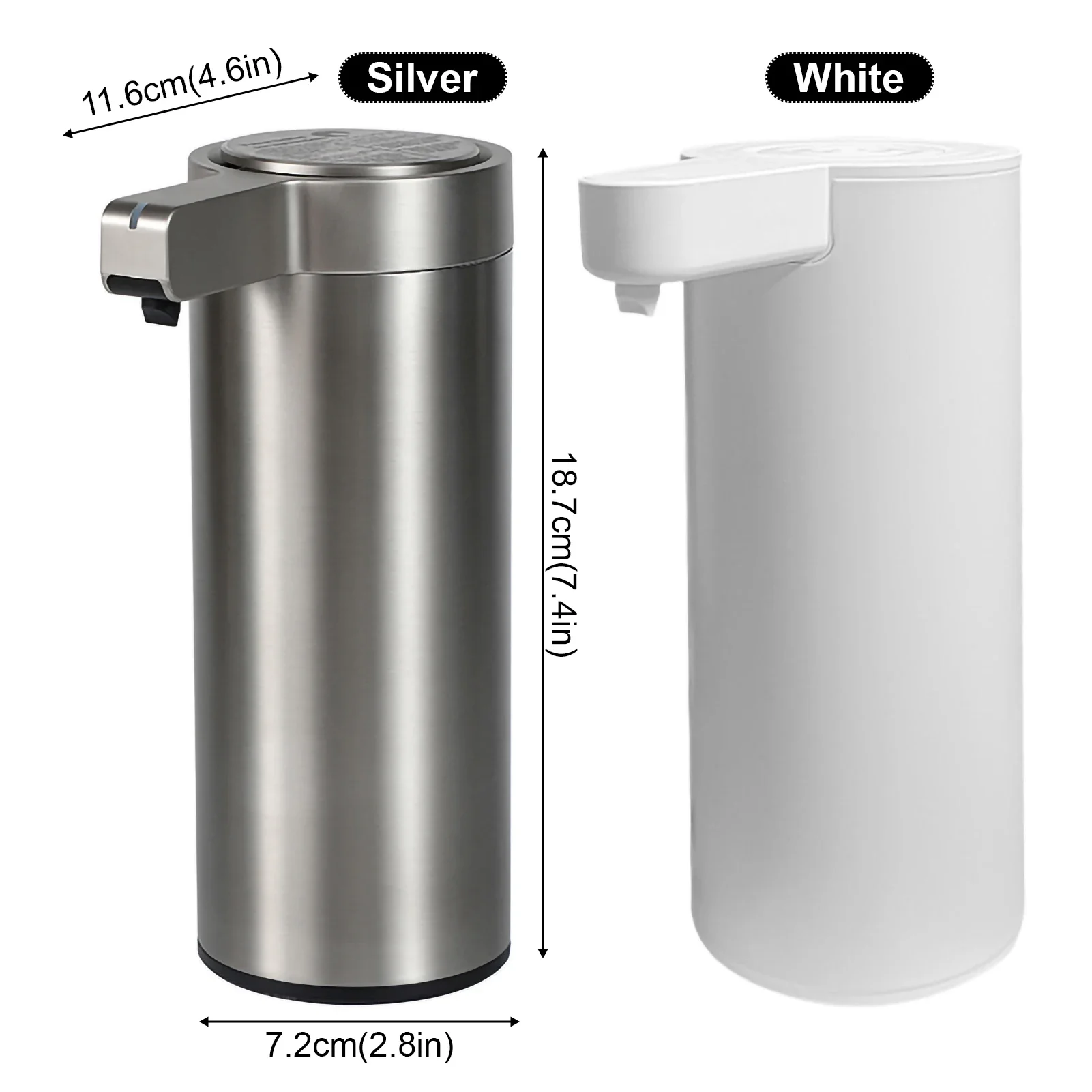 Automatic Liquid Soap Dispensers 304 Stainless Steel Touchless Usb Recharge Waterproof Intelligent Bathroom Kitchen Accessories 2