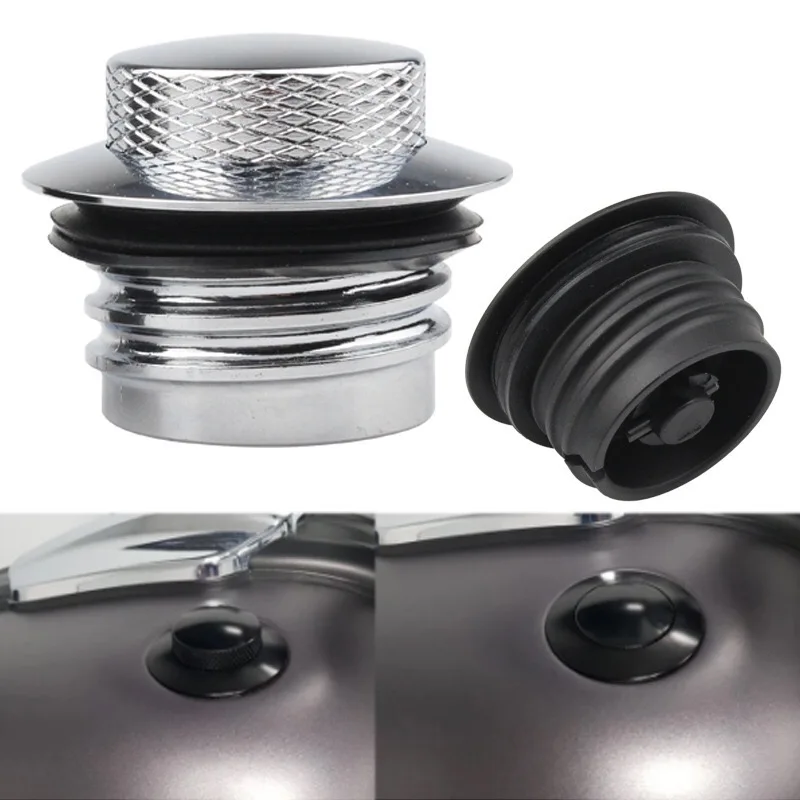 Motorcycle Fuel Tank Cover Press Fuel Tank PopUp Gas Cap For Harley