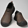 Men's Handmade Outdoor Hiking Shoes Fashion Soft Classic Driving Footwear Non-slip Walking Shoes Genuine Leather Casual Loafers 4