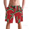 Watermelon Stylish Men's Swim Trunks Quick Dry Beachwear Sports with Pocket Running Swim Board Shorts Bathing Suits Mesh Lining 1