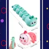 Cute Caterpillar Toy Wind Up Toys for Children Baby Sensory Slug Clockwork Animal Educational Color Shape Gift 4