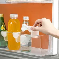 2/4/8/16/24pc Refrigerator Storage Partition Board Retractable Plastic Divider Storage Splint Kitchen Bottle Can Shelf Organizer 2