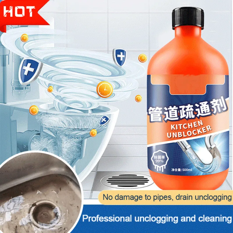 Pipeline Unblocking Agent Lemon Drain Clog Remover Agent Toilet Kitchen Sink Drain Dredge Cleaner Pipe Toilet Dredging