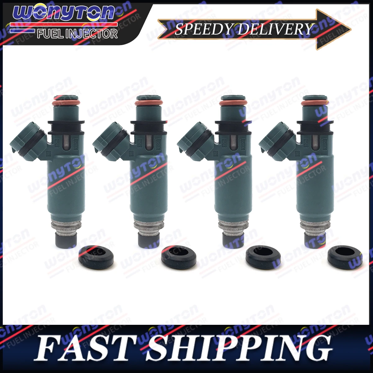 195500-3920 16611-AA521 4x Fuel Injectors For Subaru Impreza WRX 2.0L I4 2002-05