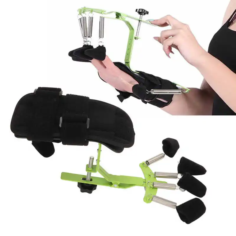 

Устройство для физиотерапии с регулируемыми пальцами, 5 регулируемых пружин, съемное тканевое покрытие для рук, реабилитационное оборудование, терапия